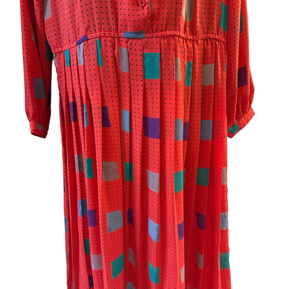 Vintage abstract pattern dress - Picture 3 of 4